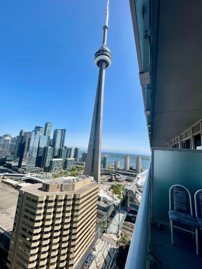 Two Br Two Ba Condo Face To Cn Tower Step To Rogers Centre Toronto Exterior foto